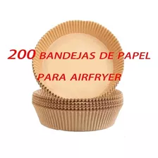 X200 Papel Para Airfryer Forro Antihaderente Freidora Aire Color Amarillo