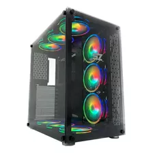 Gabinete Gamer Brx Storm-z Com 9 Fans 120mm Argb Mid Tower