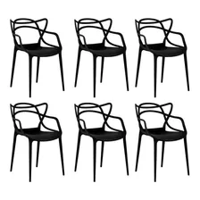 Kit 6 Cadeiras Allegra Varanda, Cozinha, Área Externa