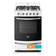 Cocina Gafa Cgb56 Gas Natural 4 Hornallas Blanca 220v Puerta Con Visor 60l