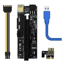 Riser Ver 009s Plus Pcie 6pin 16x Mineria Express Usb Ptec