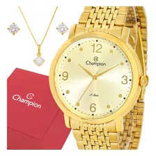 Relógio Champion Feminino Dourado Original Garantia 1 Ano