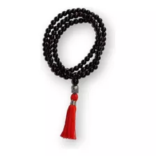 Japa Mala Budista, Cristal Negro Con Buda