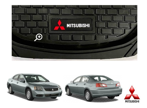 Tapetes 4pz Charola 3d Logo Mitsubishi Galant 2009 A 2012 Foto 5