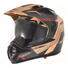 Capacete Motociclista X11 Crossover Adventure Com Óculos