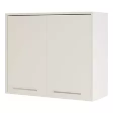 Armário Aéreo Para Cozinha 2 Portas Paris Branco 