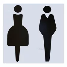 Sticker Baño Hombre / Baño Mujer - Letrero