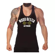 Musculosas Olimpicas Algodon Modo Bestia Unicas Gym