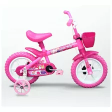 Bicicleta Infantil Feminina 5 Anos Aro 12 Com Rodinhas