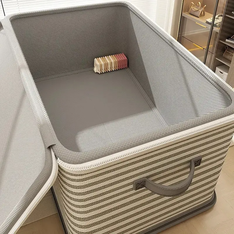 Caja Organizadora Con Tapa Y Manija Para Ropa