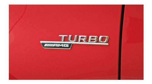 Emblema Mercedes Turbo 4matic Amg Lateral Costado X2 Unidade Foto 2