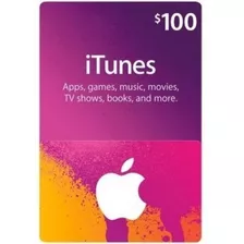 Tarjeta Apple Itunes 100 Dólares Usa - Código Original