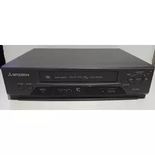 Vídeo Cassete Antigo Vhs Mitsubishi Hs X100 Ligando + Record