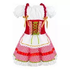 Vestido Caipira Junina Holandesa Infantil