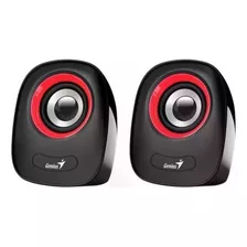 Parlantes Multimedia Genius Sp-q160 Usb 2.0 6w 3.5mm Color Rojo