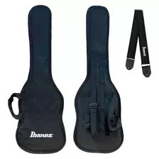 Bag Capa Acolchoada P/ Guitarra Ibanez Com Alças E + Correia