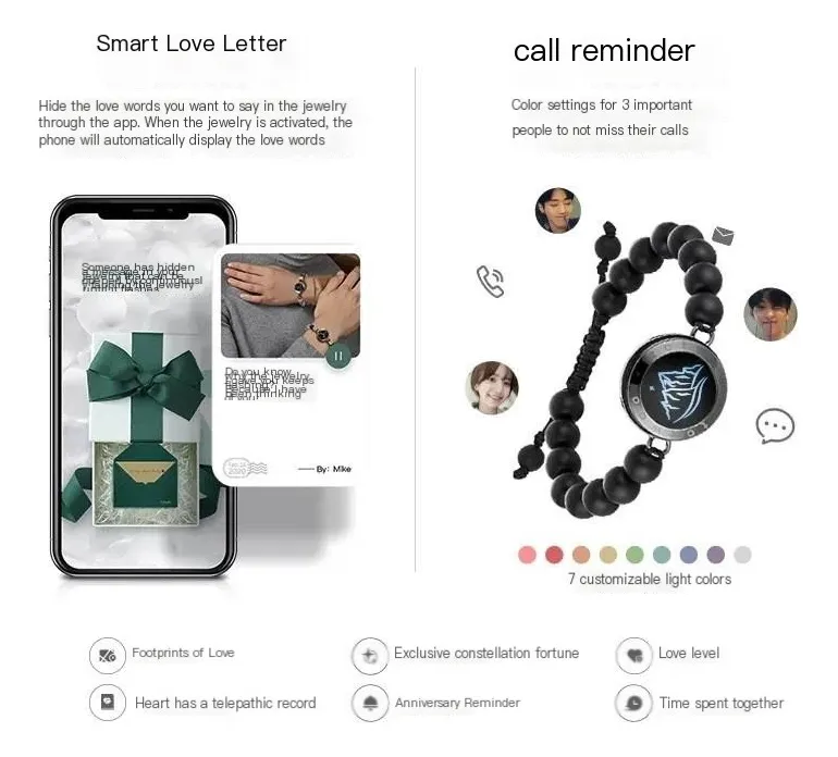Segunda imagen para búsqueda de pulseras inteligentes parejas