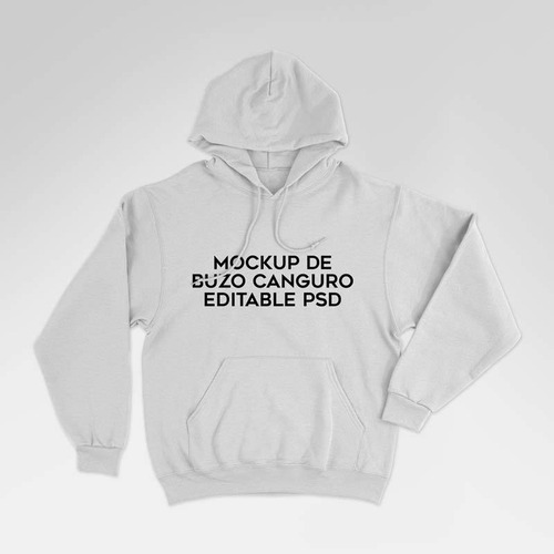Mockup Buzo Canguro Diseño Editable Photoshop Sublimación