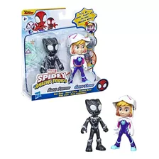Figuras De Acción Spidey Héroe Ghost Spider + Pantera Negra