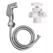 Ducha Auxiliar Bidet En Abs + Registro Doble Plástico