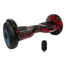 Scooter Elétrico 10 Bluetooth / Speaker / Bolsa -red Flame