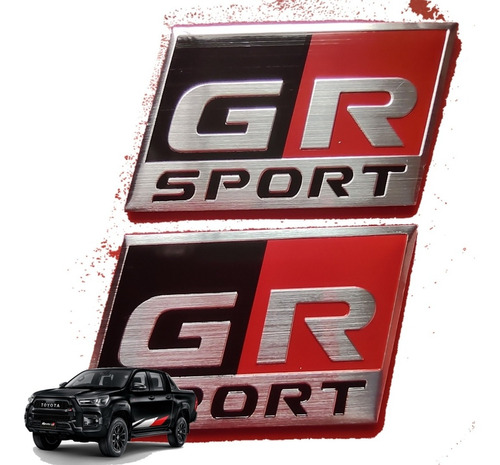 Emblemas Toyota Gr Sport Toyota Gazoo Racing X2 Unidades Foto 6