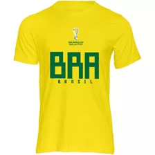 Camiseta Infantil Adulto Seleção Brasil Torcedor Copa 2022