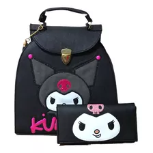 Mochila 2 En 1 Kuromi Con Cartera 1.1