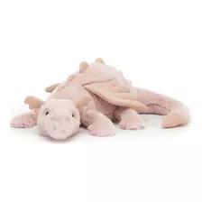 Jellycat Peluche De Dragon Rosa, Mediano