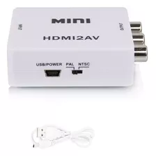 Adaptador Conversor Hdmi Para Video 3rca 2av C/ Nota