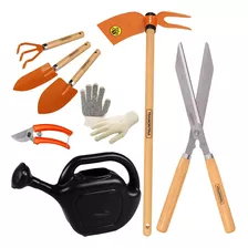 Kit Ferramentas Jardinagem 6 Peças Tramontina+luva E Regador