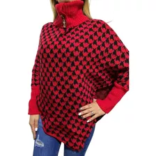 Poncho Con Manga Cuello Beatle 100% Peruano Envio Gratis