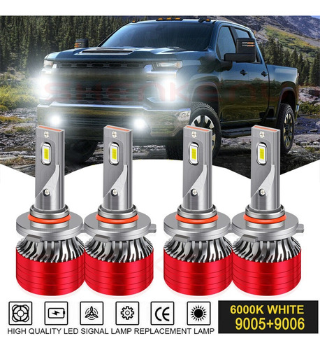 Para Chevrolet Silverado Cruze Sonic Kit Focos Led 36000lm Chevrolet Silverado 1500