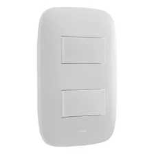 Interruptor Doble Galica 2 Luminex /legrand Blanco