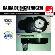 Caxa De Engrenagem Bandeirante Com Motor 12v/9ah