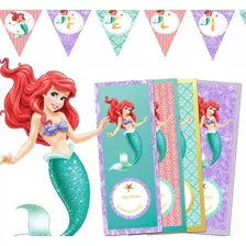 Kit Imprimible La Sirenita Personalizado Princesa Ariel 