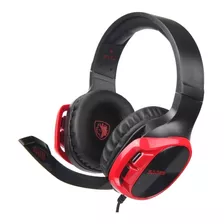 Auriculares Gamer Sades R17 Black And Red Pc Ps4