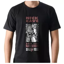 Camiseta Camisa Rock Nick Cave Poster Show 100% Algodão