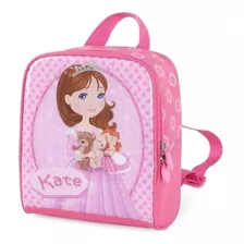 Lancheira Infantil Escolar Princesa Kate +3anos Rosa