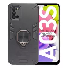 Carcasa Para Samsung A03s Anillo Antigolpe Doble Colores