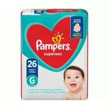 Fralda Pampers Confort Sec Tamanho G - 26 Un