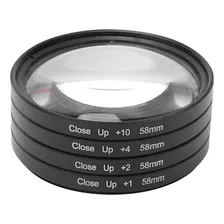 Kit De Filtros De Lentes Optical Glass Macro Close Up +1 +2