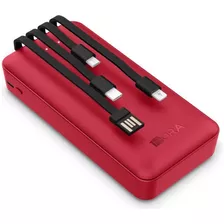 Power Bank 20mil Color Rojo Producto Recomendado