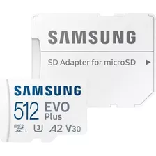 Micro Sd Samsung Evo Plus + 512gb V30 130mb/s Nueva Versión