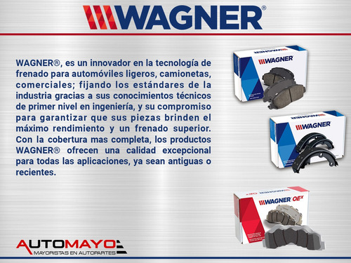 Juego Balatas Semimetalicas Del Tracker 1.6l 89-92 Wagner Foto 3