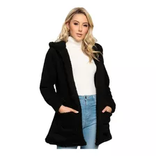 Jaqueta Feminina Casaco Teddy Sobretudo Frio Cores Moda 