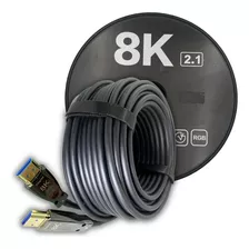 Cabo Hdmi Fibra Óptica 2.1 60hz 3d 30 Metros 8k Ultra Hd