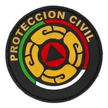 Parche De Pvc Protecion Civil Mostaza 