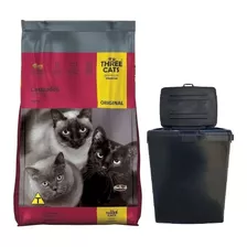 Three Cat Gato Adulto Castrado 15kg+contenedor+envio Gratis