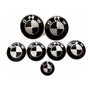 Kit 7 Emblemas Negro Para Autos Bmw Cofre 82 Cajuela 74